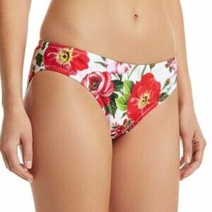 MILLY Roses Print St. Lucia Bikini Bottom, US0-US2